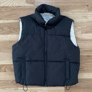 Faded Rose Essentials Black Puffer Vest for Women’s size Small
